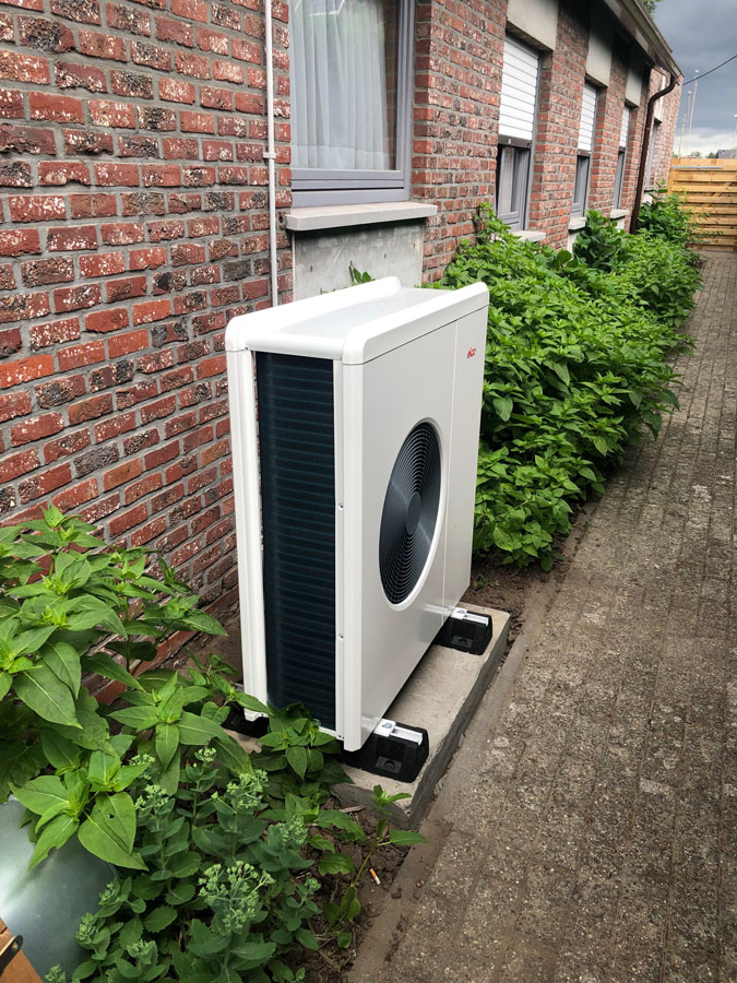hybride luchtverwarming toestel