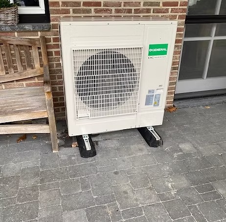 luchtverwarming met airconditioning geplaatst door air filip