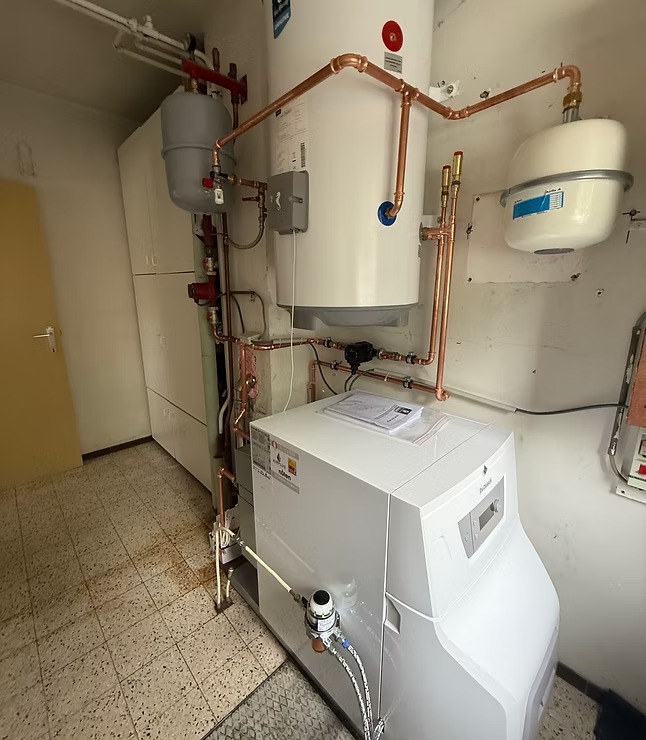 luchtverwarming met warmtepomp geplaatst door air filip
