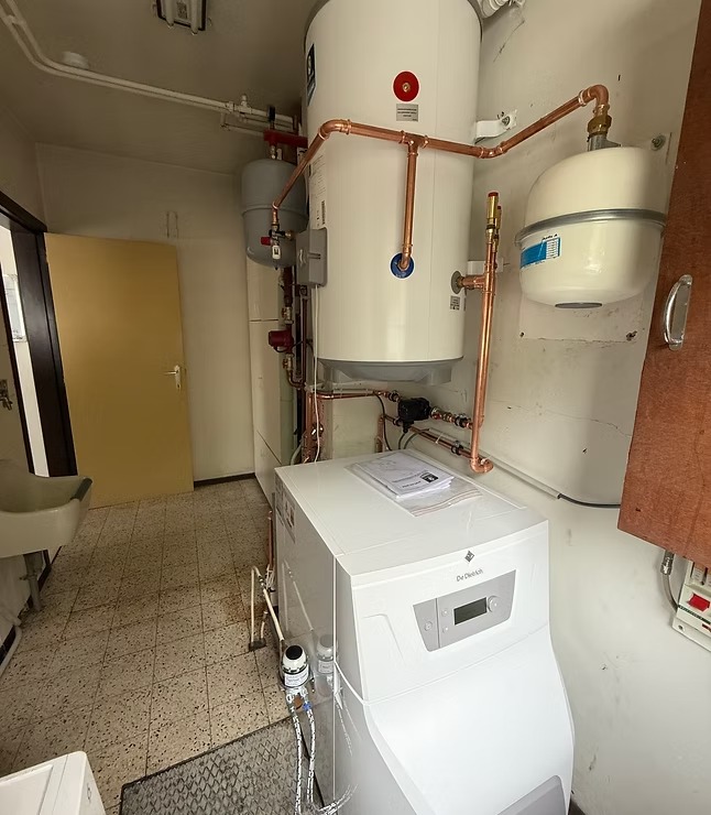 luchtverwarming met warmtepomp geplaatst door air filip