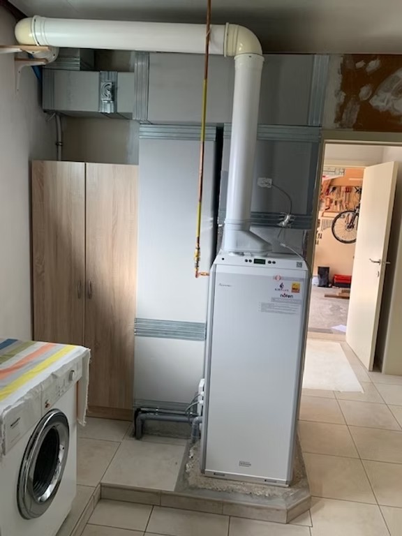 luchtverwarming op gas geplaatst door air filip